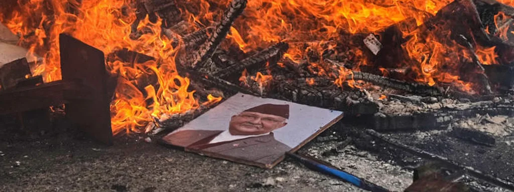 Featured image for: Nepal's Prime Minister Resigns, Protesters Burn His Home in Fury Nepal's Prime Minister Resigns, Protesters Burn His Home in Fury