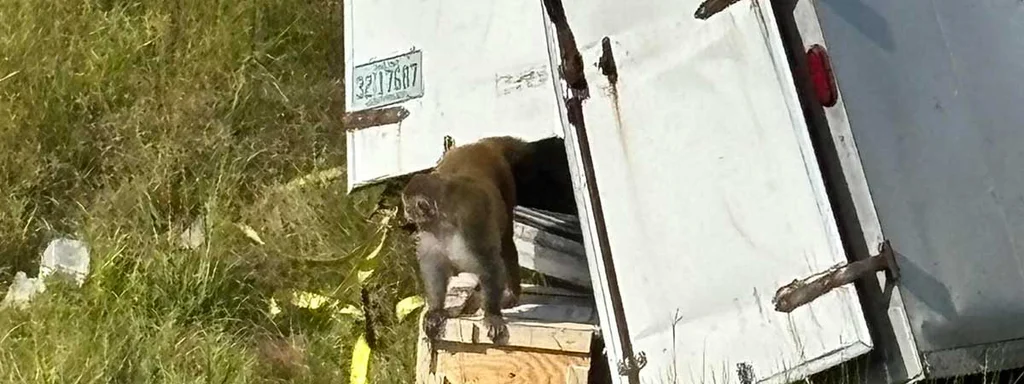 Featured image for: Monkeys for hepatitis C, herpes, and COVID testing killed in truck crash Monkeys for hepatitis C, herpes, and COVID testing killed in truck crash