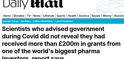 Twenty-six SAGE scientists failed to disclose £200 million in grants