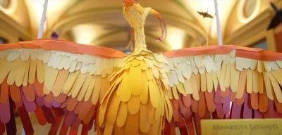 Satanists display Yule Goat outside Michigan State Capitol ahead of Christmas