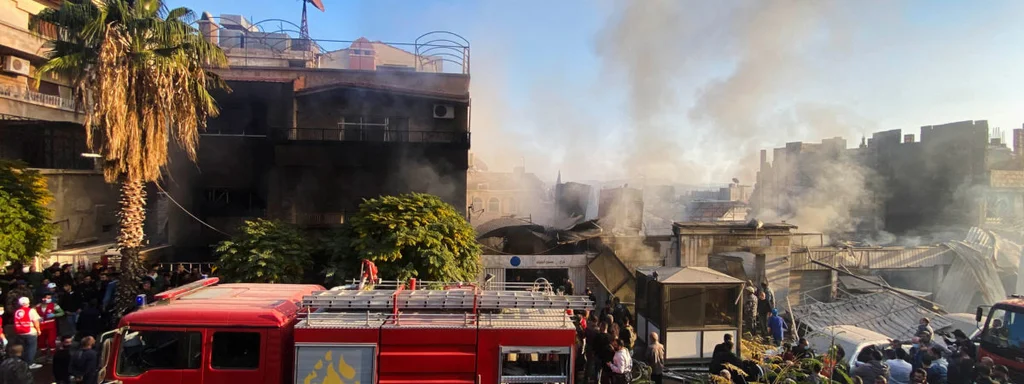Israeli Airstrikes Target Syrian 10th Division HQ in Damascus
