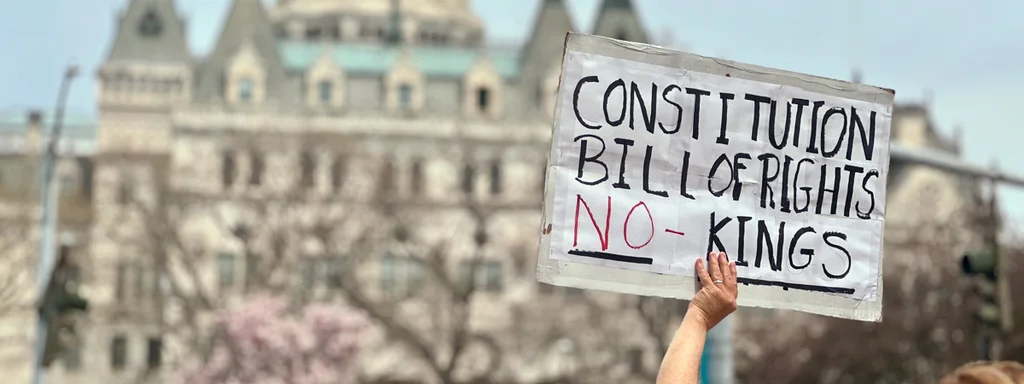 Average age of No Kings rally attendees was ~70, with high energy