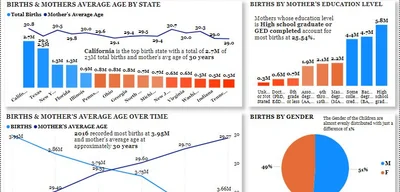 US Birth Trends Show Reversal for NH White and Hispanic Mothers
