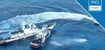 China Coast Guard Uses Water Cannons Against Filipino Fishermen Near Sabina Shoal