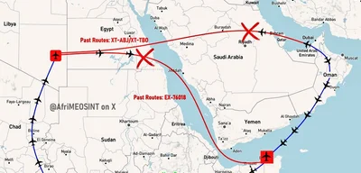 Last flight through KSA airspace to Eastern Libya observed on January 5