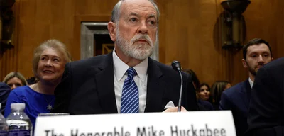 U.S. Ambassador to Israel Mike Huckabee meets with Jonathan Pollard