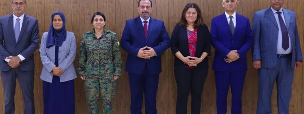 Delegation from Autonomous Administration of North and East Syria arrives in Damascus