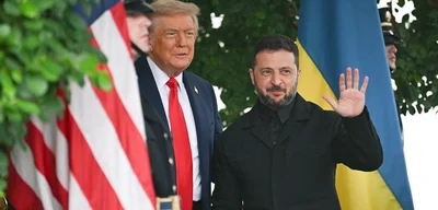 Trump and Zelensky hold video conference with European leaders