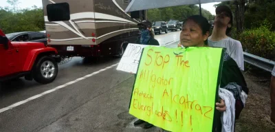 Florida's $650 Million Migrant Detention Center Builds Barbed-Wire Fortress in the Everglades