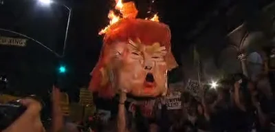 Trump's Head on Fire as Iranian Retaliation Sparks Global Tensions and Human Rights Concerns