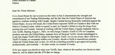 Trump's 35 Percent Tariff Threats Will Devastate Canadian Workers and Communities