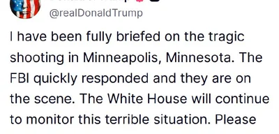 Trump Prays for Victims of Minneapolis Catholic School Shooting