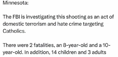 FBI Investigates Minneapolis Massacre as Domestic Terrorism