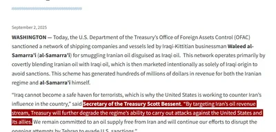 Trump Administration Enacts New Sanctions on Iran Amid Tensions