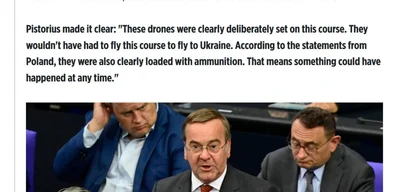 Russia Targets Poland with Drones, German Minister Warns