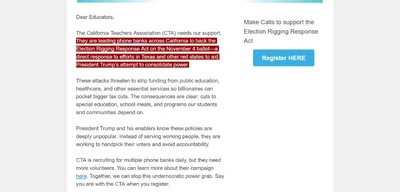 Massachusetts Teachers Association urges statewide mobilization to aid California teachers