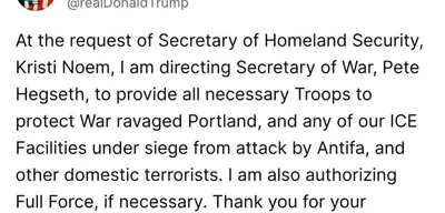 Trump orders U.S. military to protect Portland from Antifa