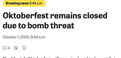 Oktoberfest in Munich closed due to verified bomb threat