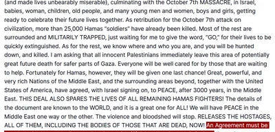 Trump gives Hamas deadline of Sunday at 6PM ET for deal