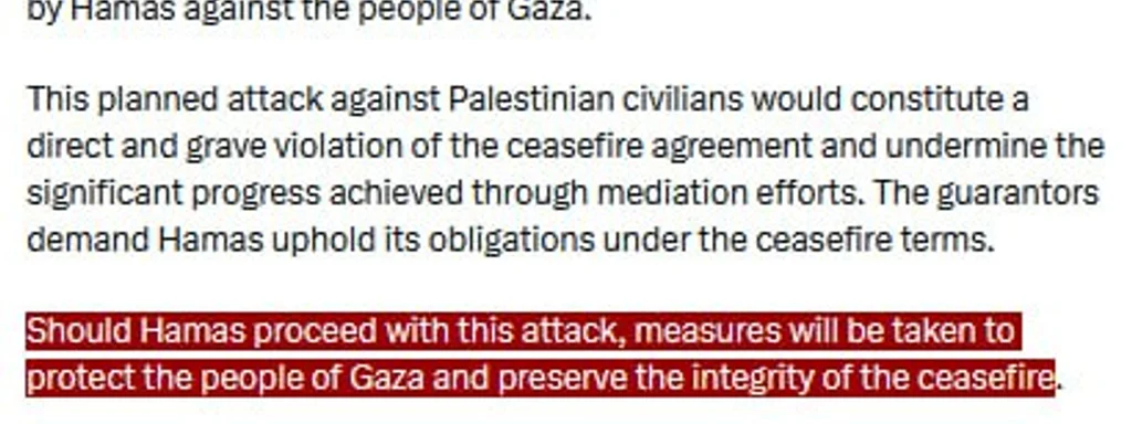 U.S. State Department warns of Hamas planning attack on civilians