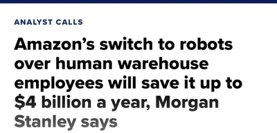 Morgan Stanley estimates Amazon could save $4 billion annually by 2027