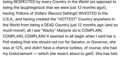 Trump withdraws support and endorsement of Marjorie Taylor Greene