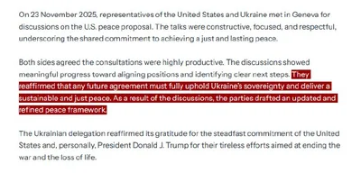 White House announces updated peace framework from Geneva talks
