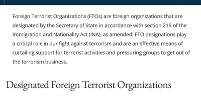 Trump admin designates Cartel de los Soles a foreign terrorist organization