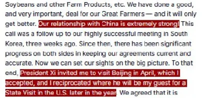 Trump accepts invitation to visit Beijing in April, Xi to attend U.S. visit