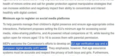 EU parliament passes resolution to restrict social media use by age