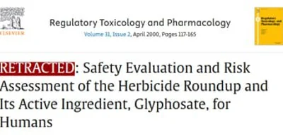 Study concluding glyphosate is safe retracted after 25 years