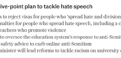 Australia to strengthen hate speech laws after Bondi attack