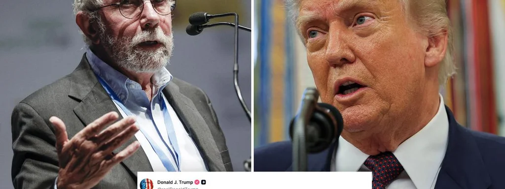 Trump Slams Nobel Economist Paul Krugman as 'Obsessed Bum' Over Tariff Critique