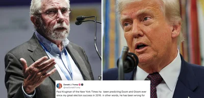 Trump Slams Nobel Economist Paul Krugman as 'Obsessed Bum' Over Tariff Critique