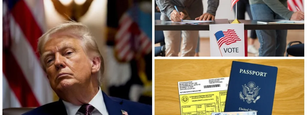 Trump Mandates Voter ID at Polls, Bans Mail-In Voting Nationwide