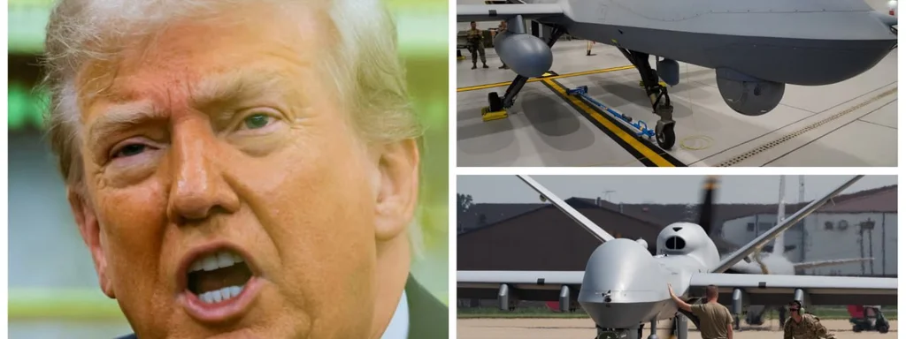 Featured image for: Trump Pushes to Export Strike Drones by Revising Arms Treaty Trump Pushes to Export Strike Drones by Revising Arms Treaty