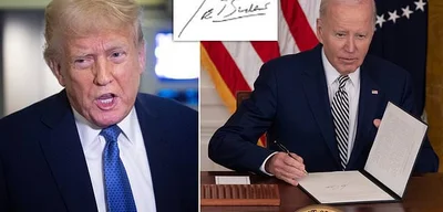 Trump Calls Biden's Auto-Pen Scandal One of History's Largest