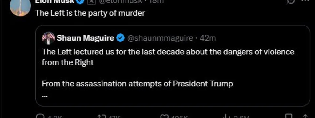 Featured image for: Elon Musk Sparks Controversy, Calls Left a "Party of Murder Elon Musk Sparks Controversy, Calls Left a "Party of Murder