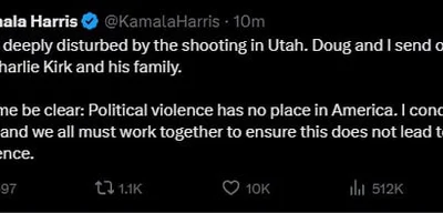 Kamala Harris Condemns Utah Shooting, Calls for Unity Against Violence