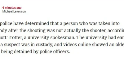 Police Confirm Detained Man Not Involved in Charlie Kirk Shooting