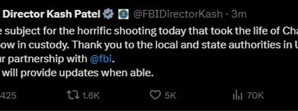 Featured image for: Charlie Kirk's Alleged Killer Captured by FBI in Utah Shooting Charlie Kirk's Alleged Killer Captured by FBI in Utah Shooting