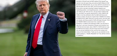 Trump Calls for NATO Unity to Sanction Russia and End War