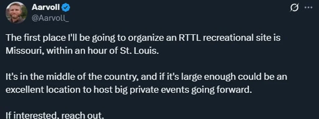 RTTL Plans Missouri Recreational Site to Host Major Events Near St. Louis