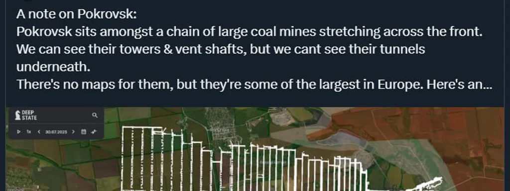 Ukrainian Forces May Utilize Underground Mines to Sustain Southern Frontlines