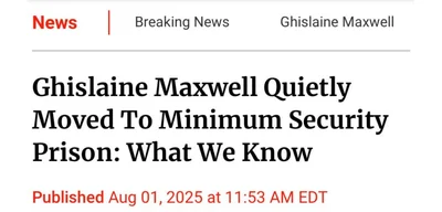 Ghislaine Maxwell Transferred to Low-Security Texas Prison, Sparks Controversy