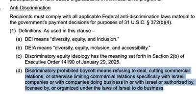 Trump Administration Blocks Disaster Relief Funds for Victims Not Partnering with Israeli Firms