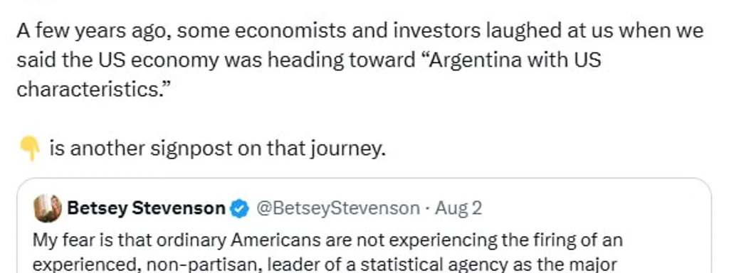 Economists Warn US Economy Could Resemble Argentina’s Crisis Amid Rising Debt