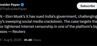 Elon Musk's X Sues India, Challenging Strict Social Media Censorship Laws