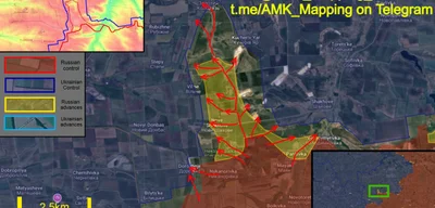 Russian Troops Advance 7 km, Threatening Key Ukrainian Supply Route Near Kramatorsk