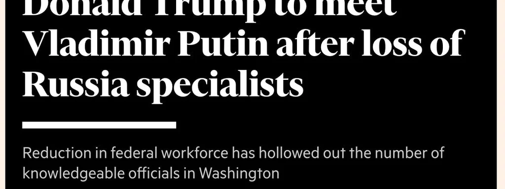 Trump Administration Purges Controversial Russia Desk Staff, Sparks Diplomatic Fallout